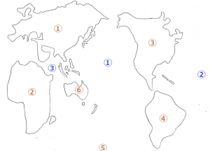 地理の勉強 世界のすがた 六大陸と三大洋 学習内容解説ブログ