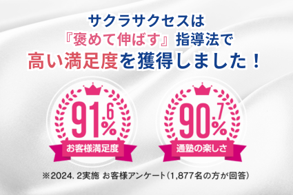 高いお客様満足度!